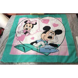 Vintage MICKEY and MINNIE MOUSE Handkerchief